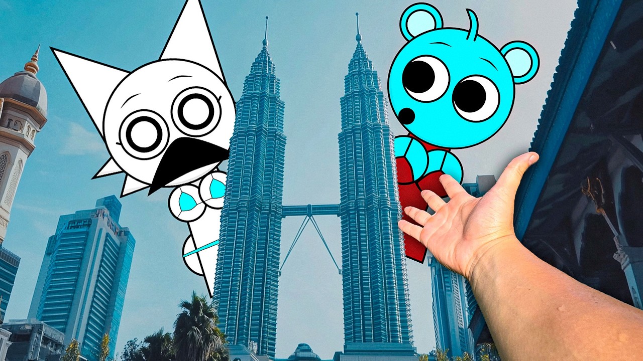 Cleaning SKY and WENDA From Dirt in the City... (Sprunki in Real Life)