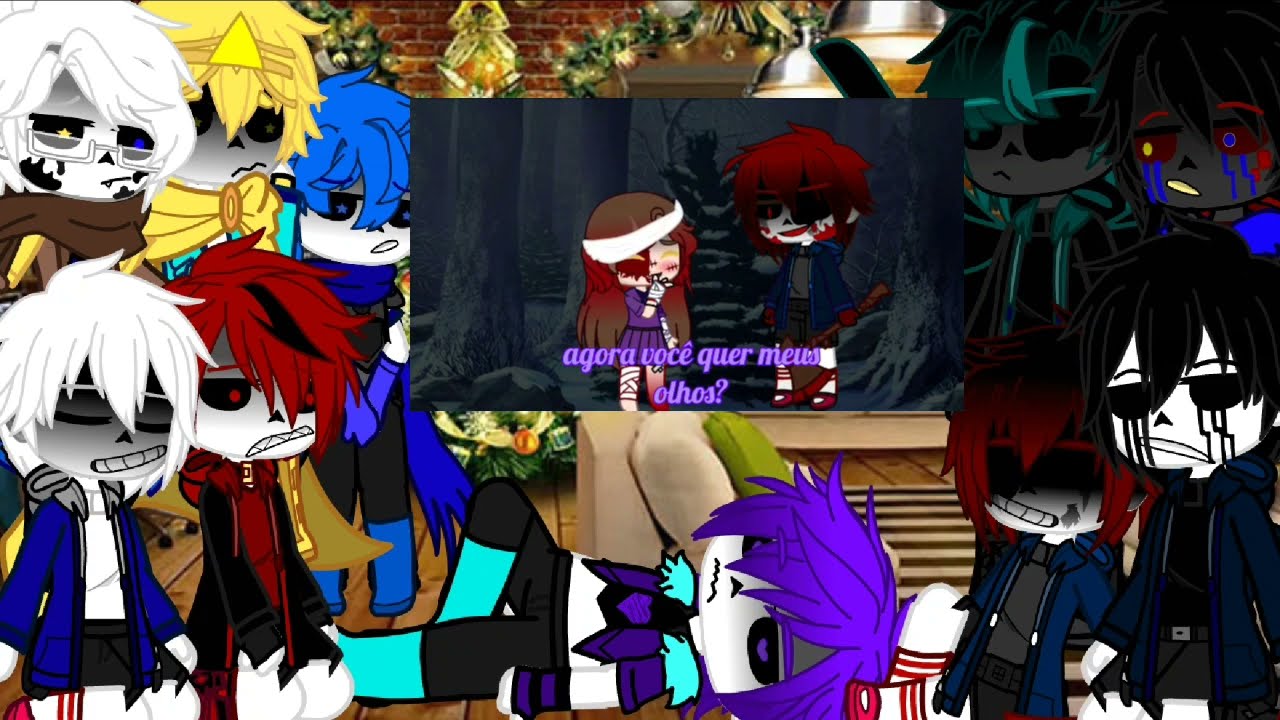 °•Sans au reagindo a meme da frisk •°{volte 😎}