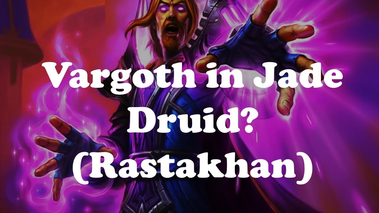 Hearthstone [WILD] Jade Druid with Archmage Vargoth... Simply tremendous... (1080p)