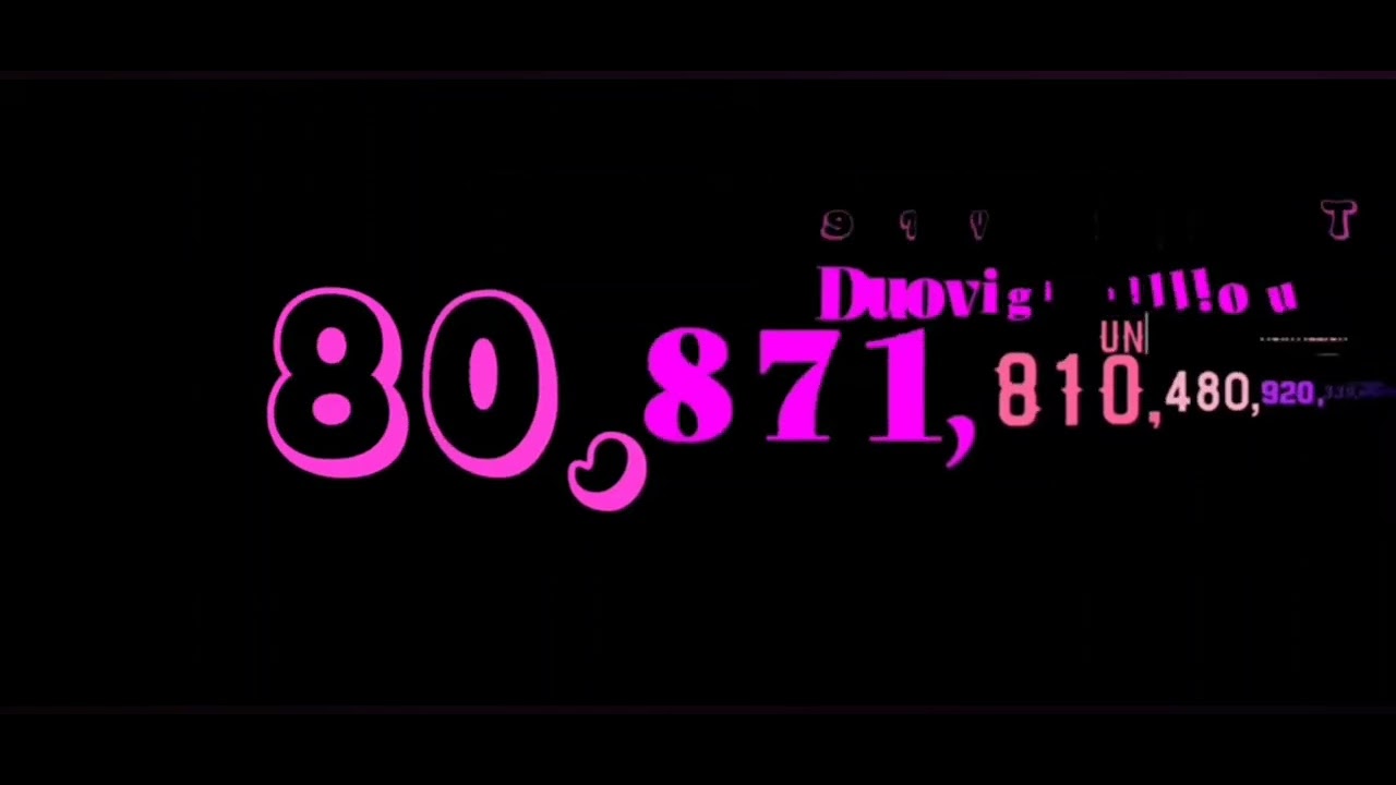 Numbers 1 Vigintillion to 1 Trigintillion 10⁹³