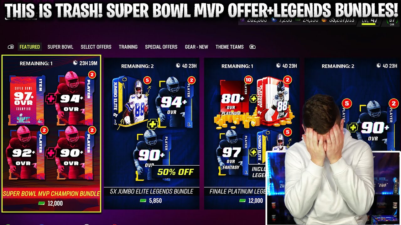 THIS IS TRASH! NEW SUPER BOWL MVP BUNDLE! DISCOUNTED LEGEND BUNDLE! | MADDEN 23 ULTIMATE TEAM