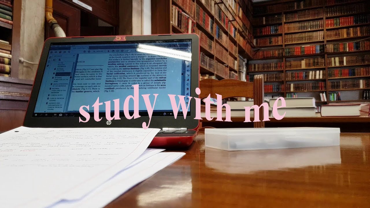 🎥 STUDY WITH ME AT THE LIBRARY 🏫 (piano BGM)
