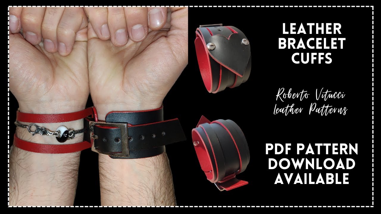 Leather Bracelet Cuffs &ndash; Hidden BDSM Cuffs DIY Leathercraft Tutorial