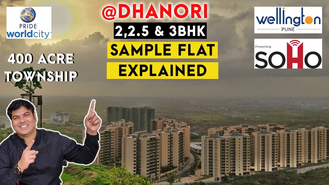 Pride world city | Wellington | 3 BHK Sample Flat | Dhanori | charholi | Costsheet & Ebrochure link👇