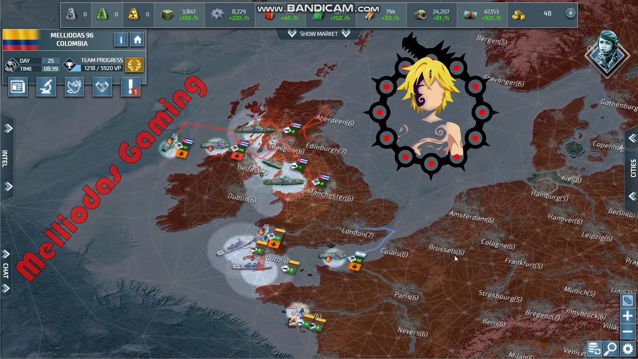 How to beat a gold user in Conflict of nations - Colombia vs UK