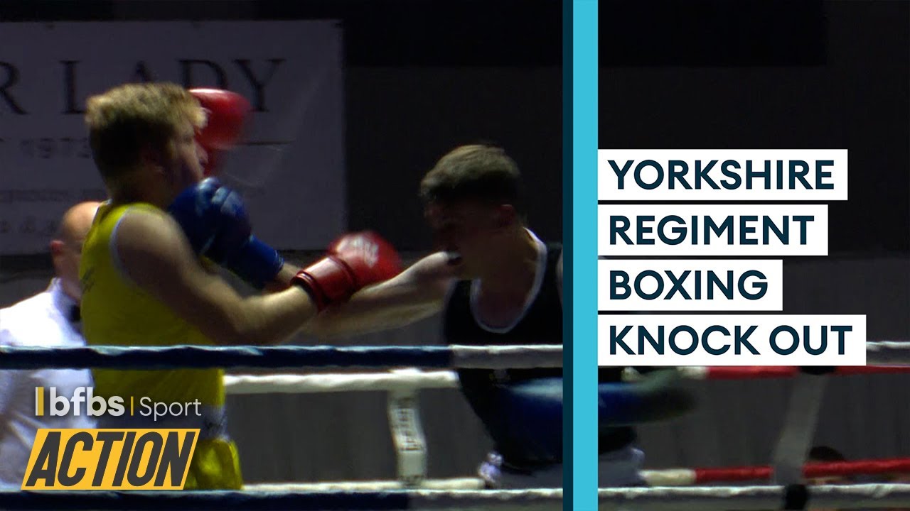 🥊 BIG KO at Yorkshire Regiment boxing night | ACTION