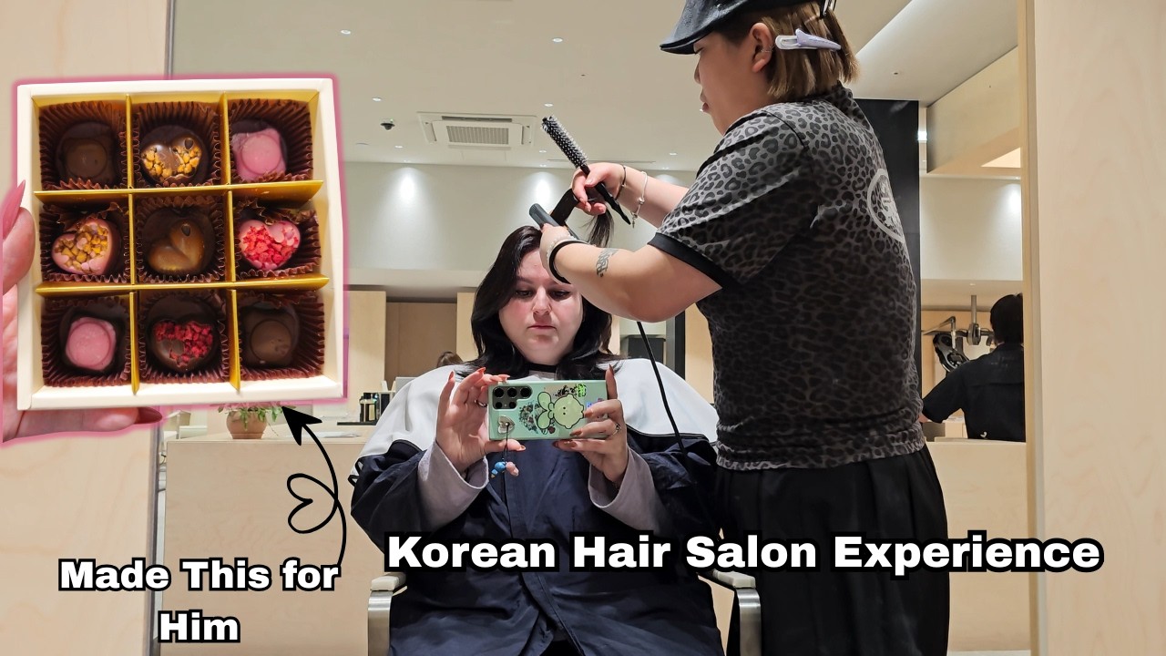 A Real Day in My Life in Korea 🇰🇷 Hair Salon Glow Up + Making Valentine’s Chocolates