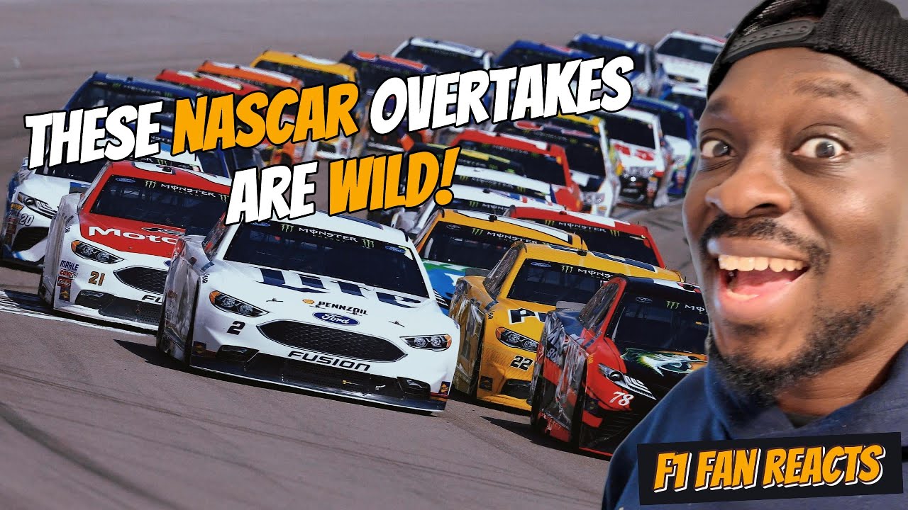 F1 Fan Reacts to Incredible NASCAR Overtakes