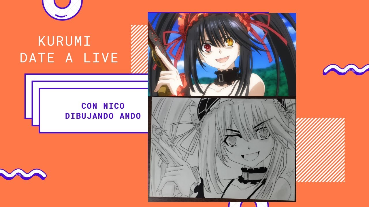 Dibujando a Kurumi de Date A Live