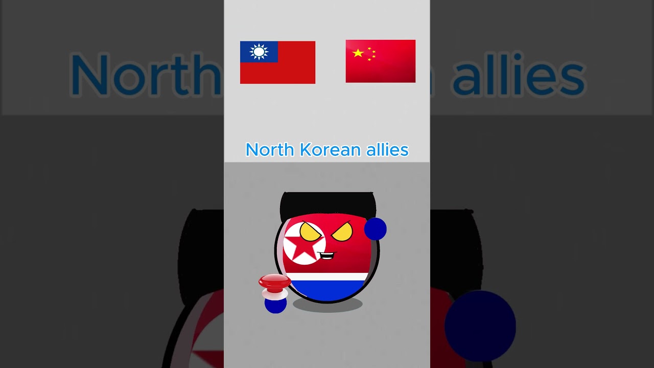 North Korean allies  #countryballs #korea #usa #russia #iran #china