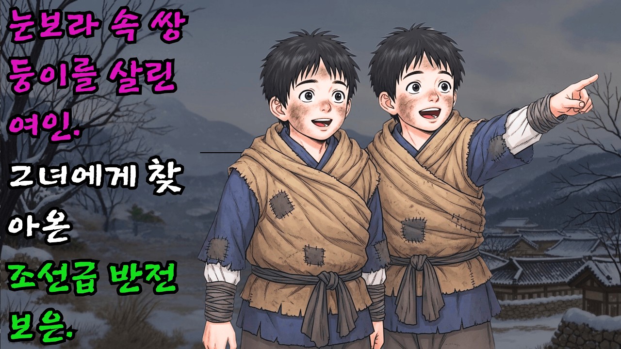 눈보라 치는 산속에서 얼어 죽어가던 쌍둥이를 품어준 여인에게 찾아온 조선 역사상 가장 위대한 반전 보은 | 야담 감동 설화