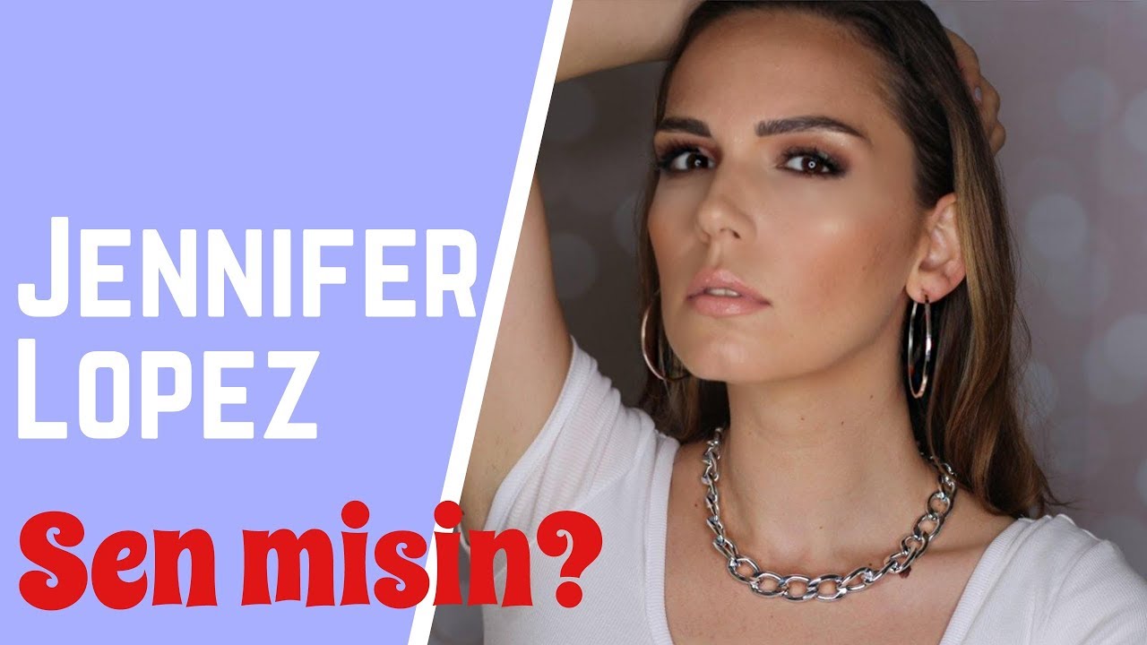 Jennifer Lopez makyajı || Işıltılı bronz makyaj || Aylin Gümüş