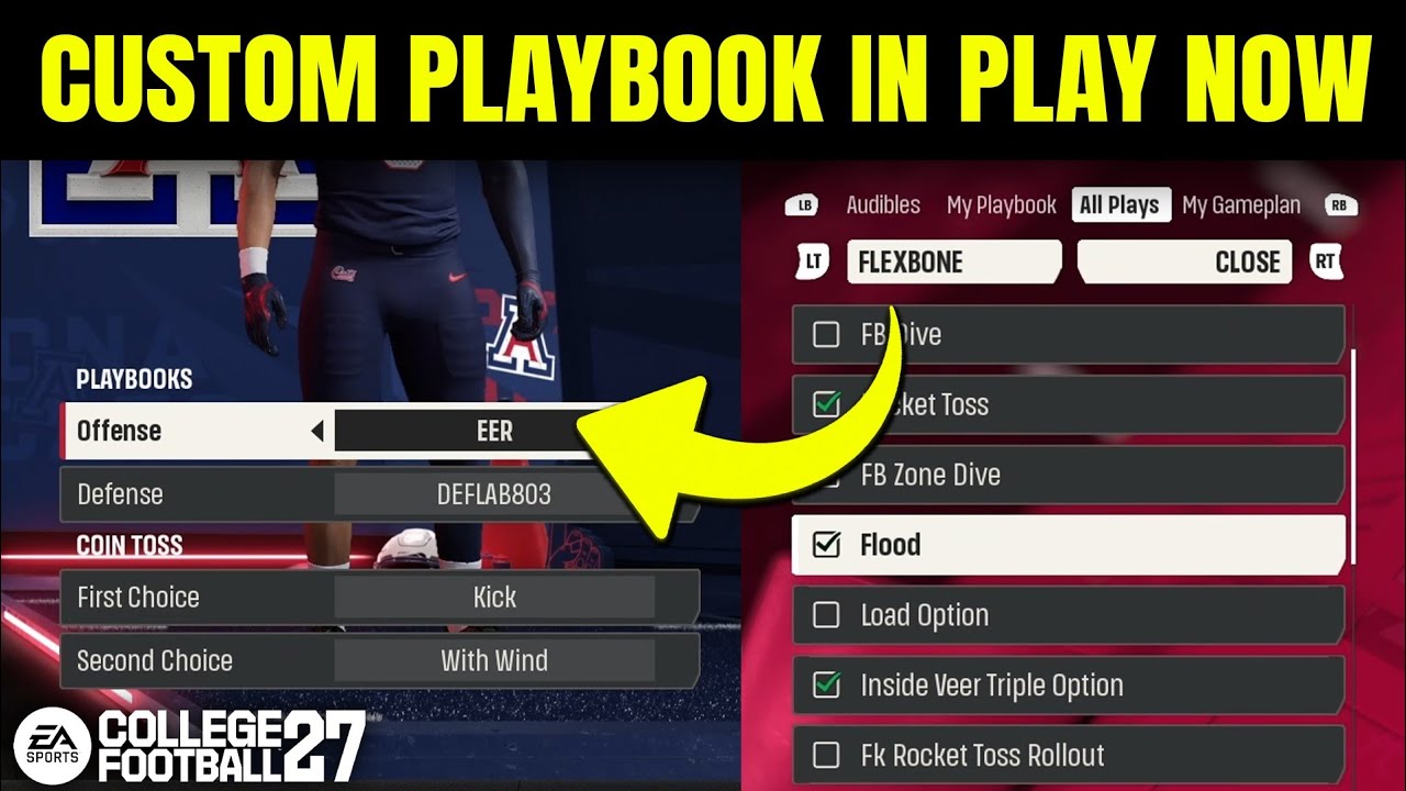 College Football 27: How to Create & Use Custom Playbook in Play Now