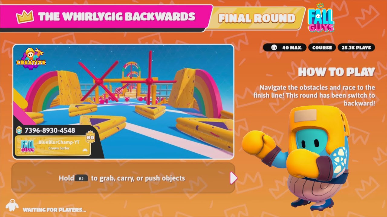 Fall Guys: Update The Whirlygid Backwards