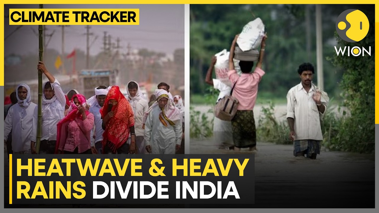 Indian Weather: Heatwave & Heavy Rains Divide India, Extreme Weather Alert |WION Climate Tracker