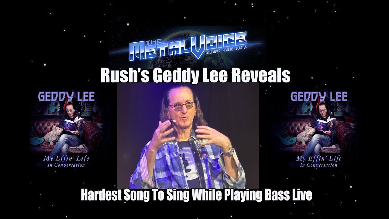 Rush's Geddy Lee Reveals Hardest Song To Sing While Playing Bass Live- Book Tour Part 1