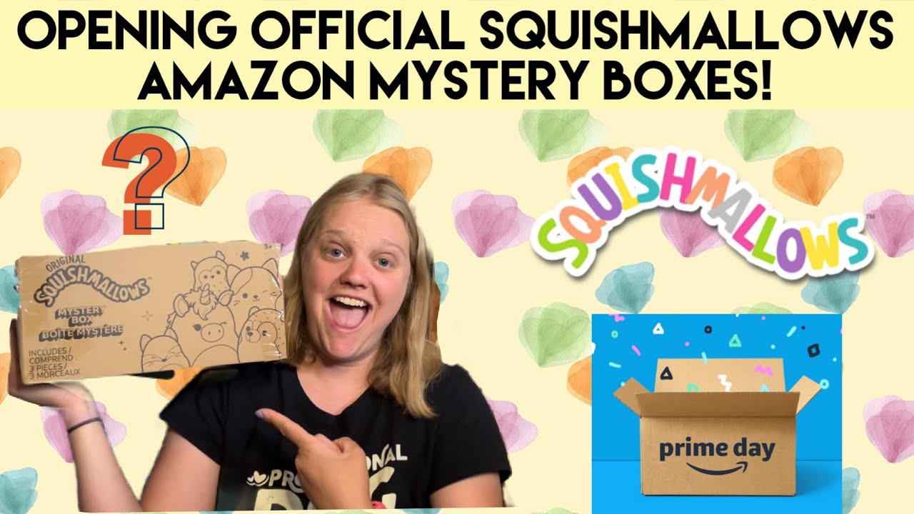 Opening two Squishmallow Amazon mystery boxes (BEST PRIME DAY DEAL EVER!)!!!!