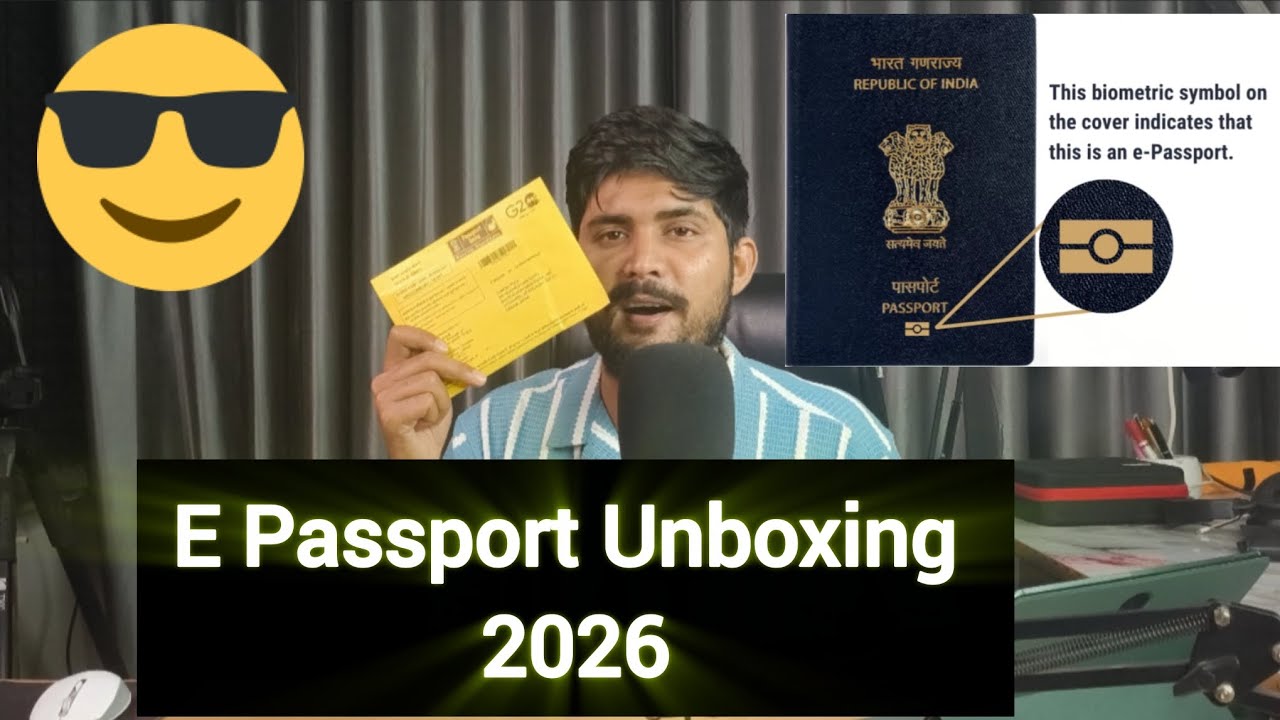 Indian Passport Unboxing 2026 || Hindi || E-Passport #epassport #passport #indianpassport #youtube 