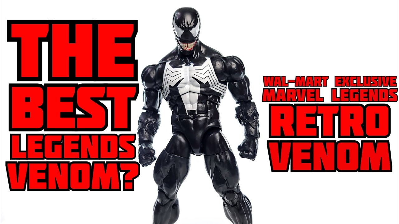 2024 Hasbro Marvel Legends Wal-Mart Exclusive Retro Venom Figure! LOTS OF POSING + COMPARISON! WHOA!