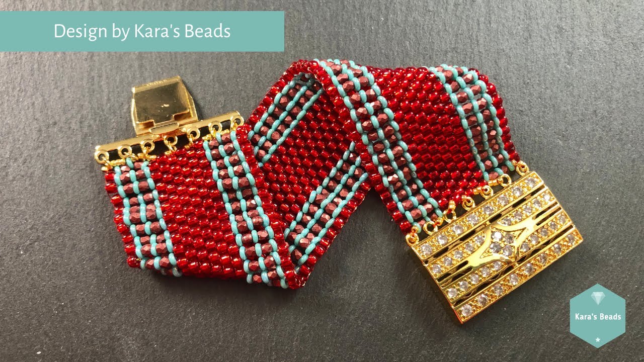 Scheherazade Bracelet Tutorial | Peyote | Box Clasp Toho Demi Rounds | Arts & Crafts