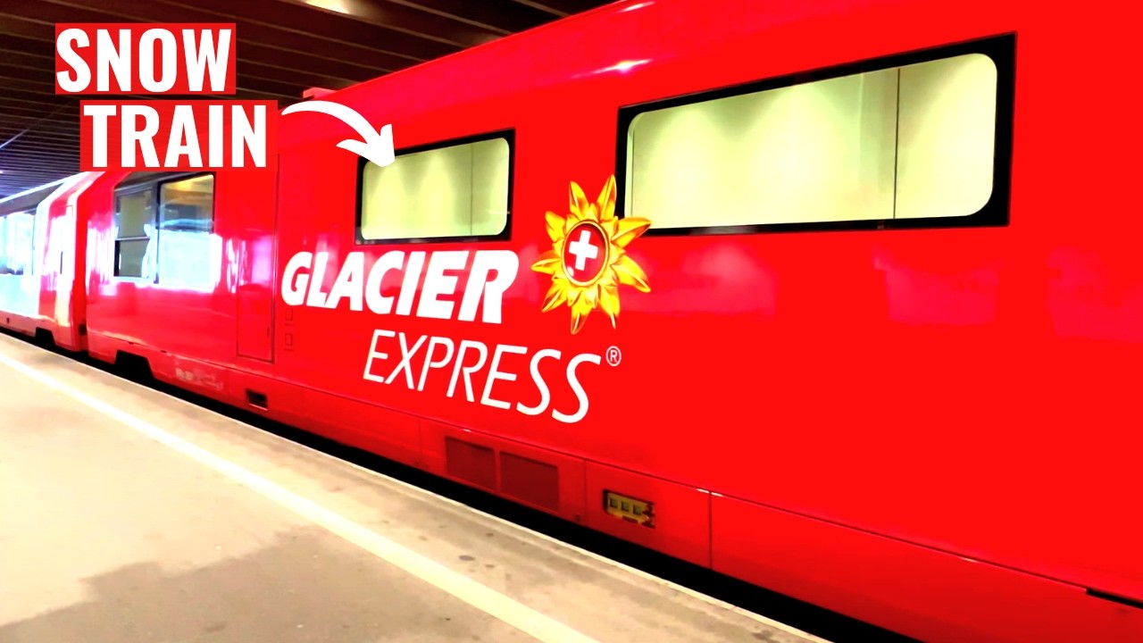 🇨🇭Riding Switzerland's Most Scenic Snow Train! (Glacier Express)