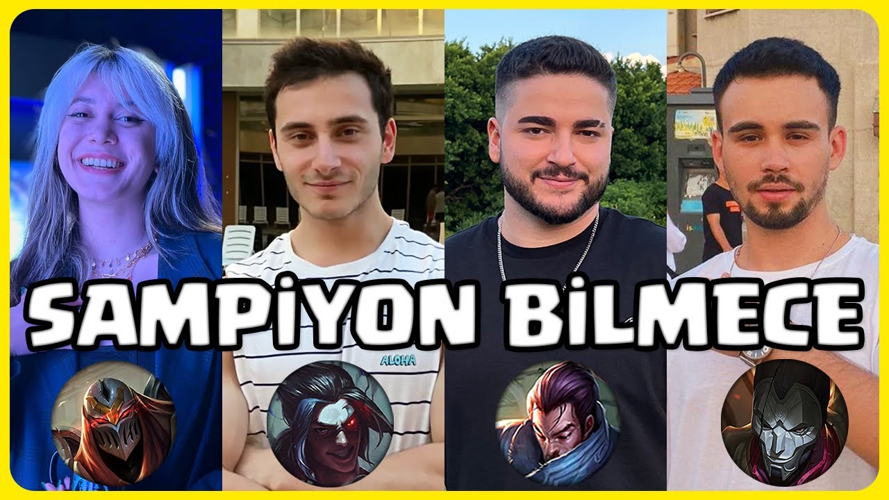 LOL ŞAMPİYON BİLMECE 2024 ⚔️ | @telchiee @Hansuo0 @ZegabonLoL @Casping_ | Zero LoL