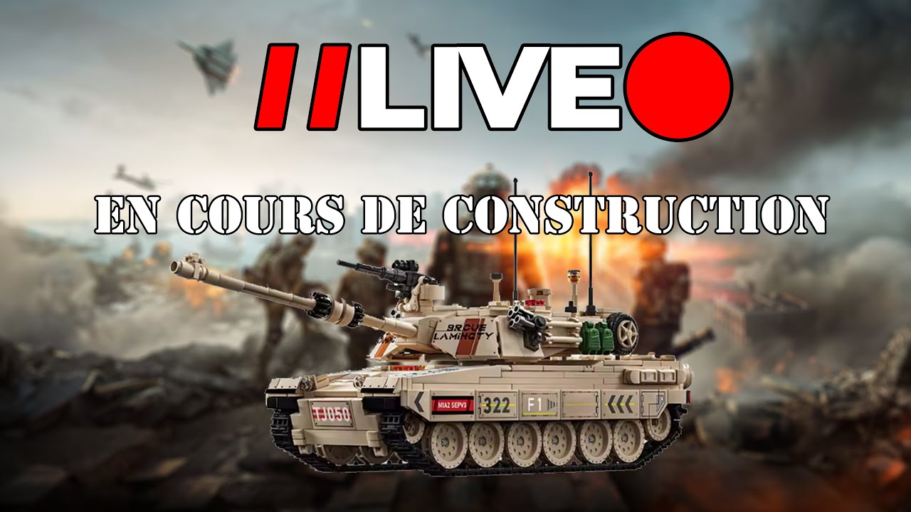 On continue la construction du char M1 Abrams en LEGO. 