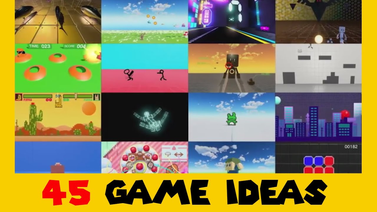 45 Game Ideas - Game Builder Garage