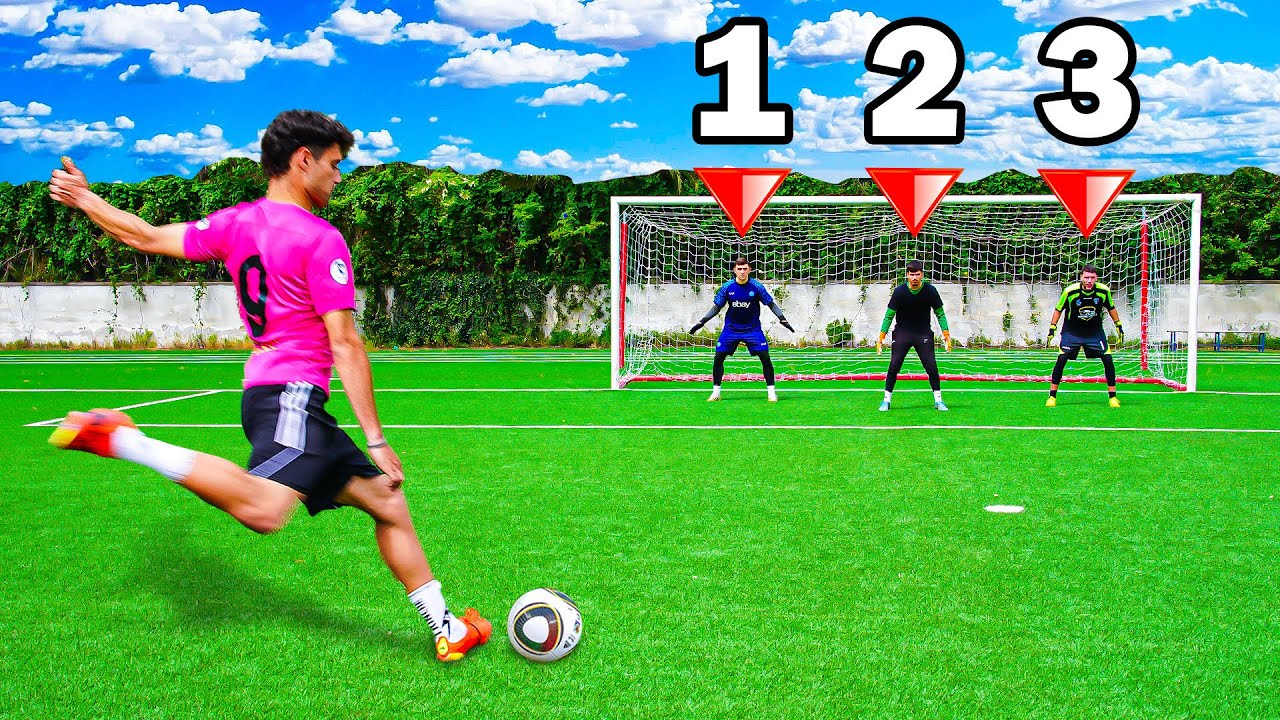 🧤 50 TIRI A 3 PORTIERI E HO FATTO ____ GOAL! ⚽
