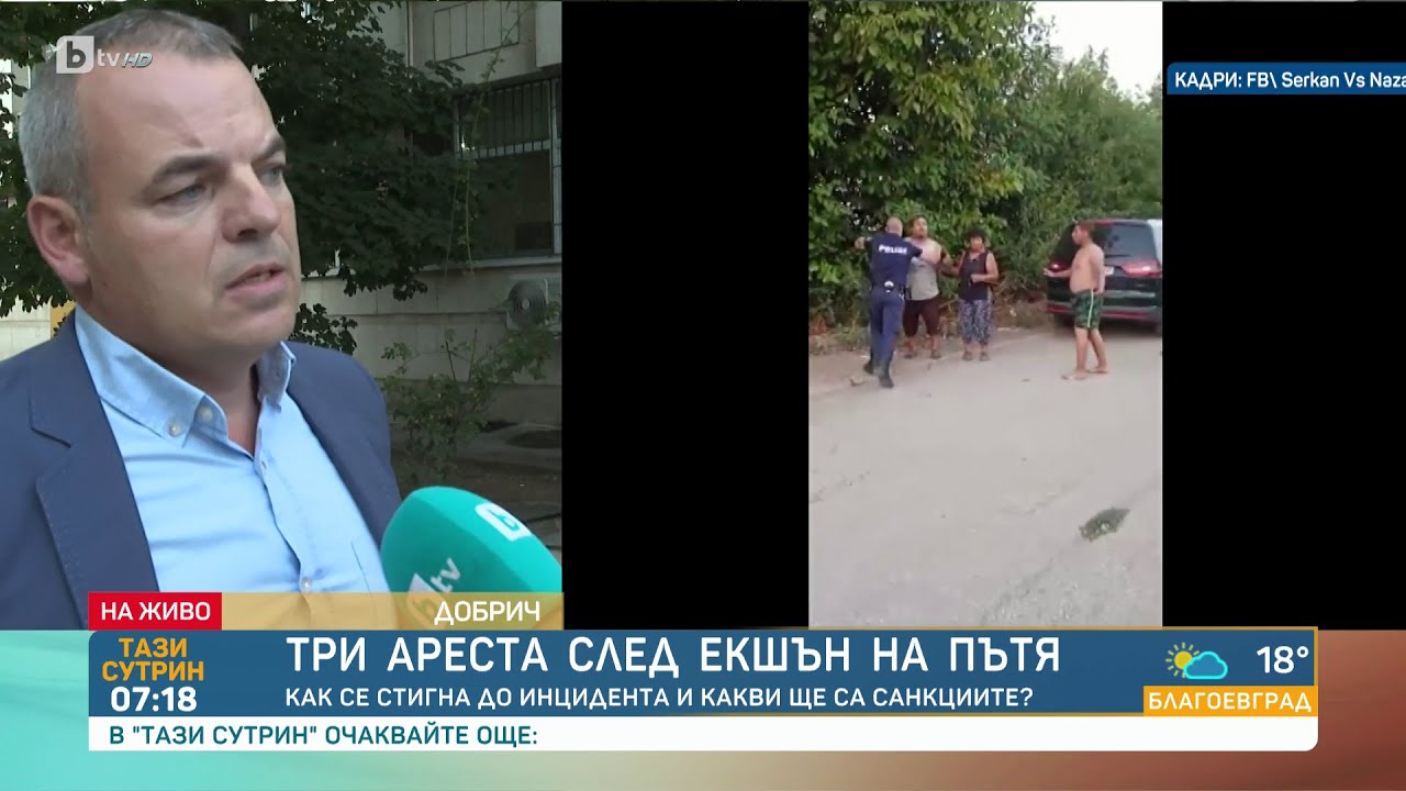 Полицейско неподчинение и арест с електрошок: Защо жена нападна униформен с пръчка | БТВ
