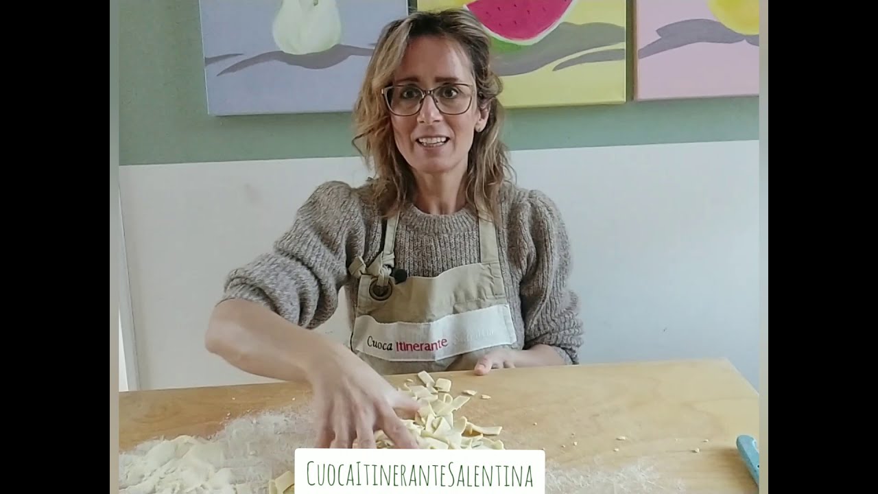 La tria in Salento  ( pasta fatta in casa per la festa del papà) Massa e Ceci o ciceri e tria