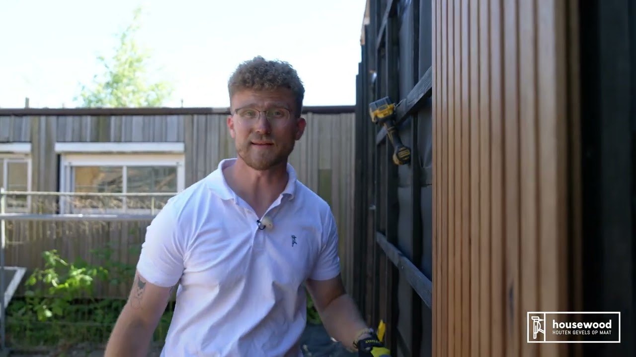 Housewood Montage Video Houten Gevelbekleding Video 4 Triple Rhombus Frake blinde vernageling