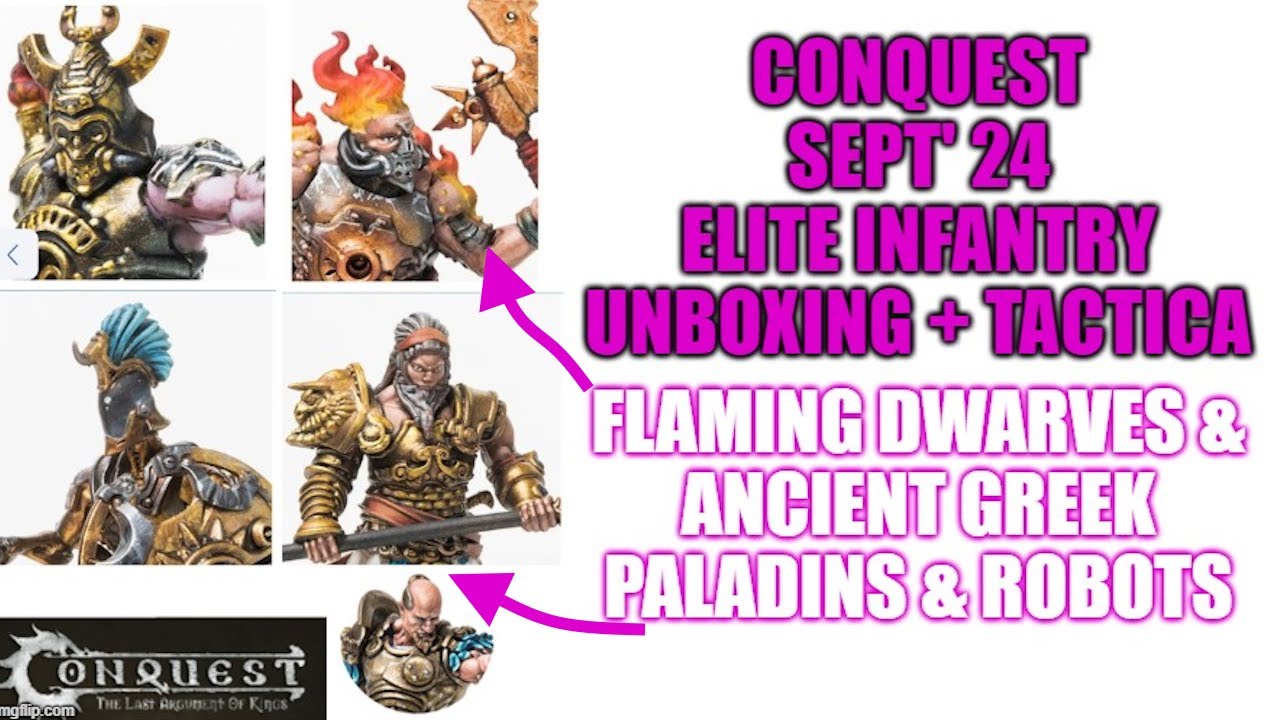 Conquest - Elite Infantry for Dweghoms and City-States : Tactica +  Unboxing