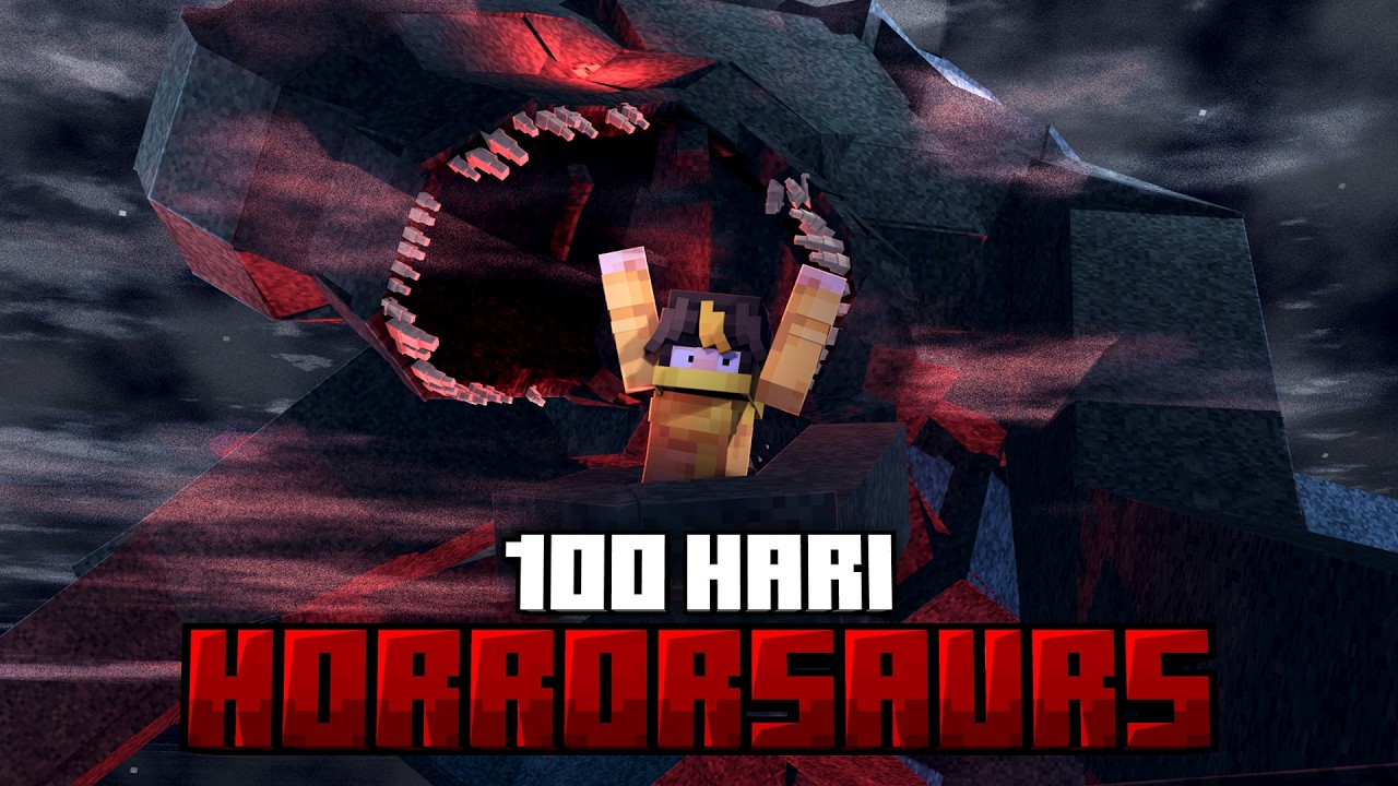 100 Hari Minecraft Horrorsaurus