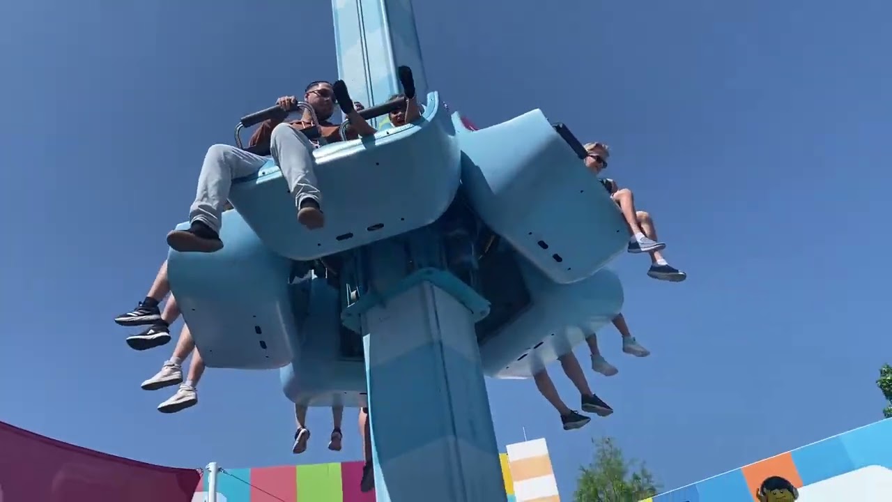 Unikitty&rsquo;s Disco Drop Ride  in Lego Movie World in Legoland Florida Resort #legomovie