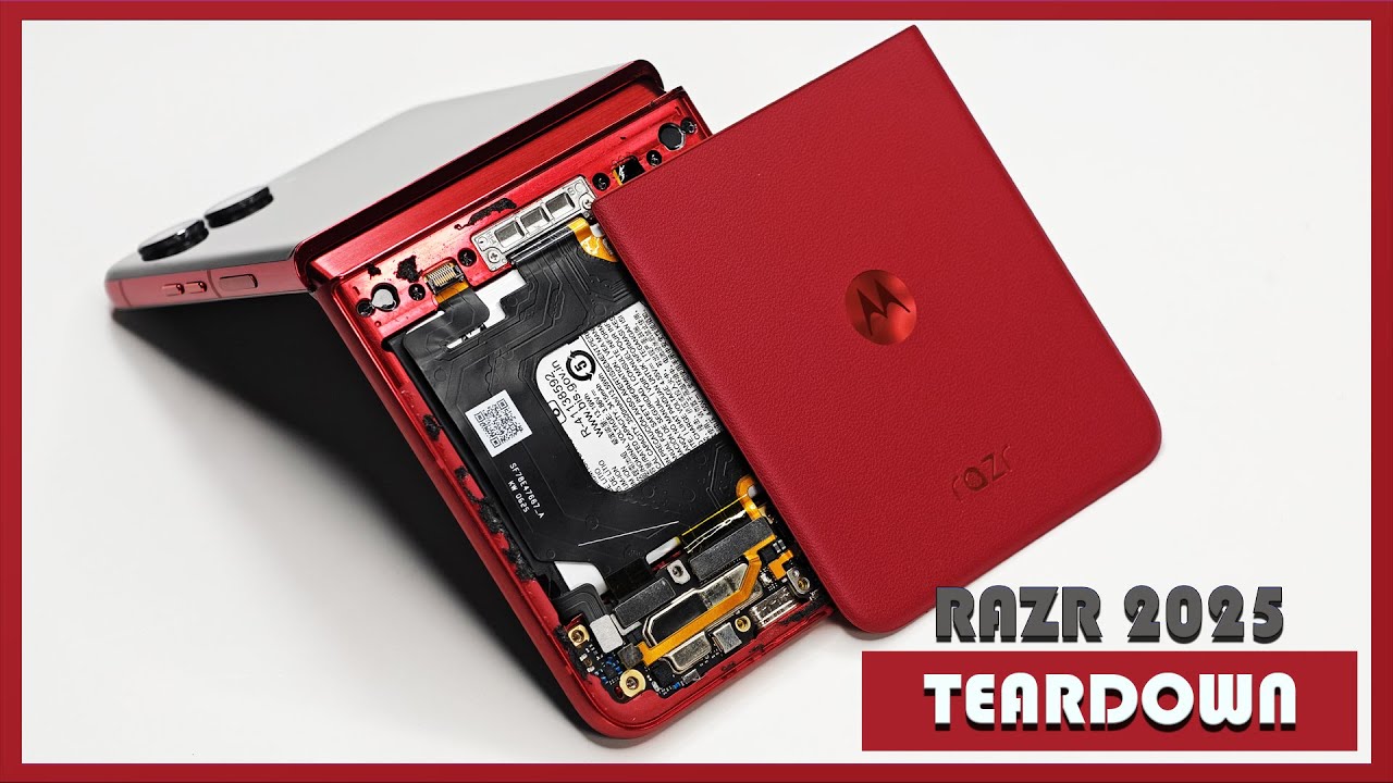 Motorola Razr Ultra 2025 Razr 60 Ultra Teardown Disassembly Phone Repair Video Review