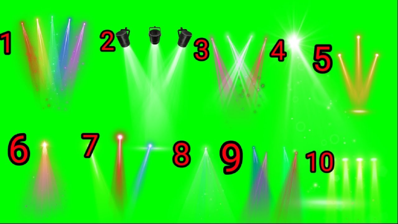 M10 Dj Light green screen video effect//Bacground Light effects green screen video//Light effects