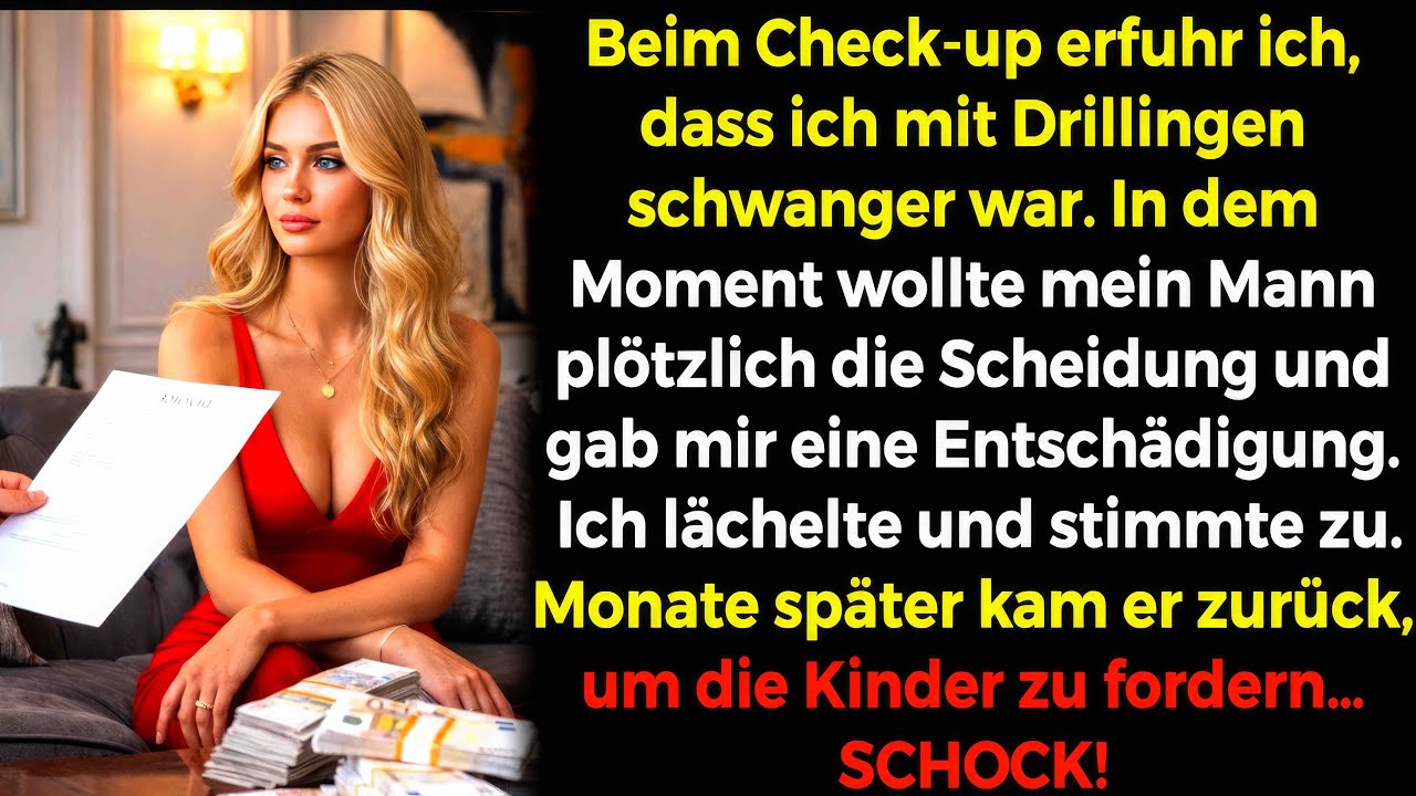 Mit Drillingen schwanger🤰 Er wollte die Scheidung für Geld⁉️💰 Ich lächelte😏 Monate später…
