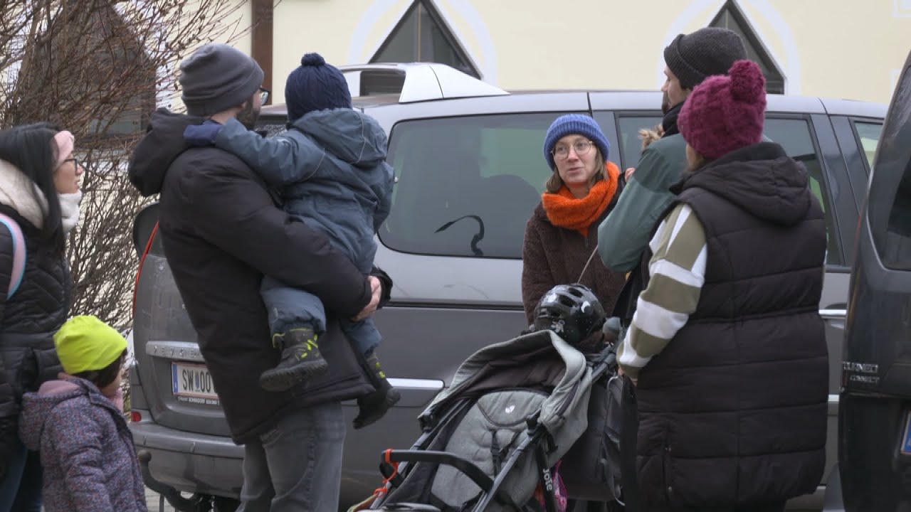 Familienspaziergang in Schwechat