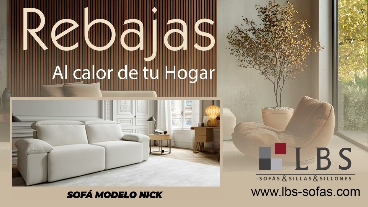 📢🖤💛  Rebajas 2025 en LBS Sof&aacute;s. Tienda de Sof&aacute;s y Sillones en Madrid. 💛🖤📢