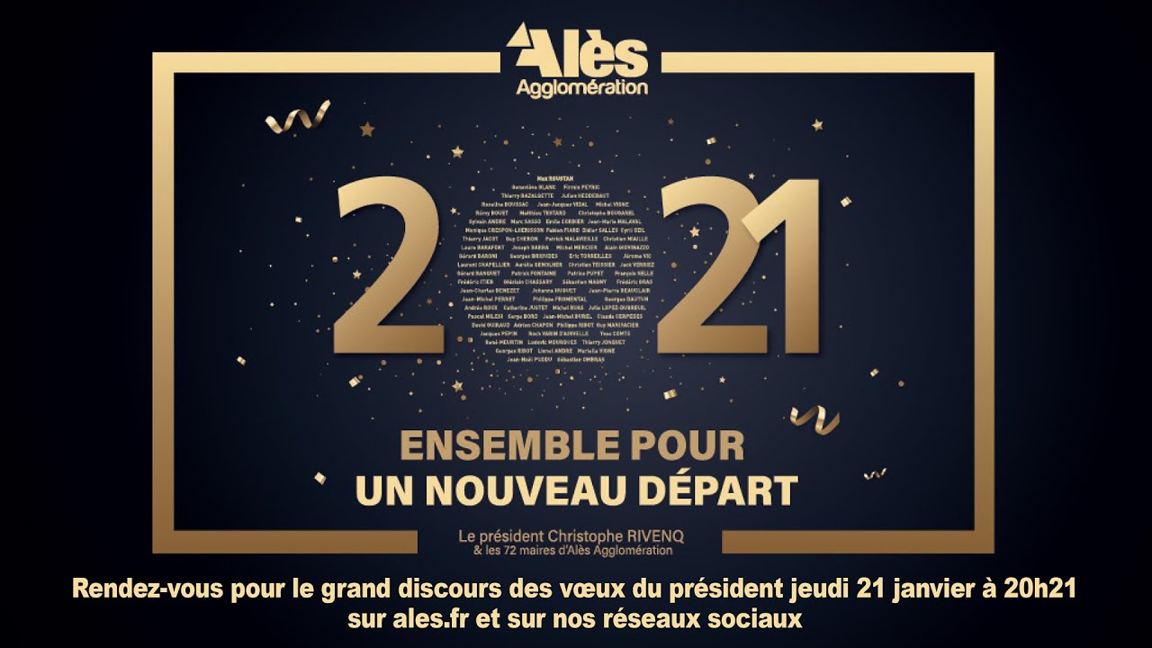 DIRECT - Les v&oelig;ux du pr&eacute;sident d'Al&egrave;s Agglom&eacute;ration Christophe Rivenq pour 2021