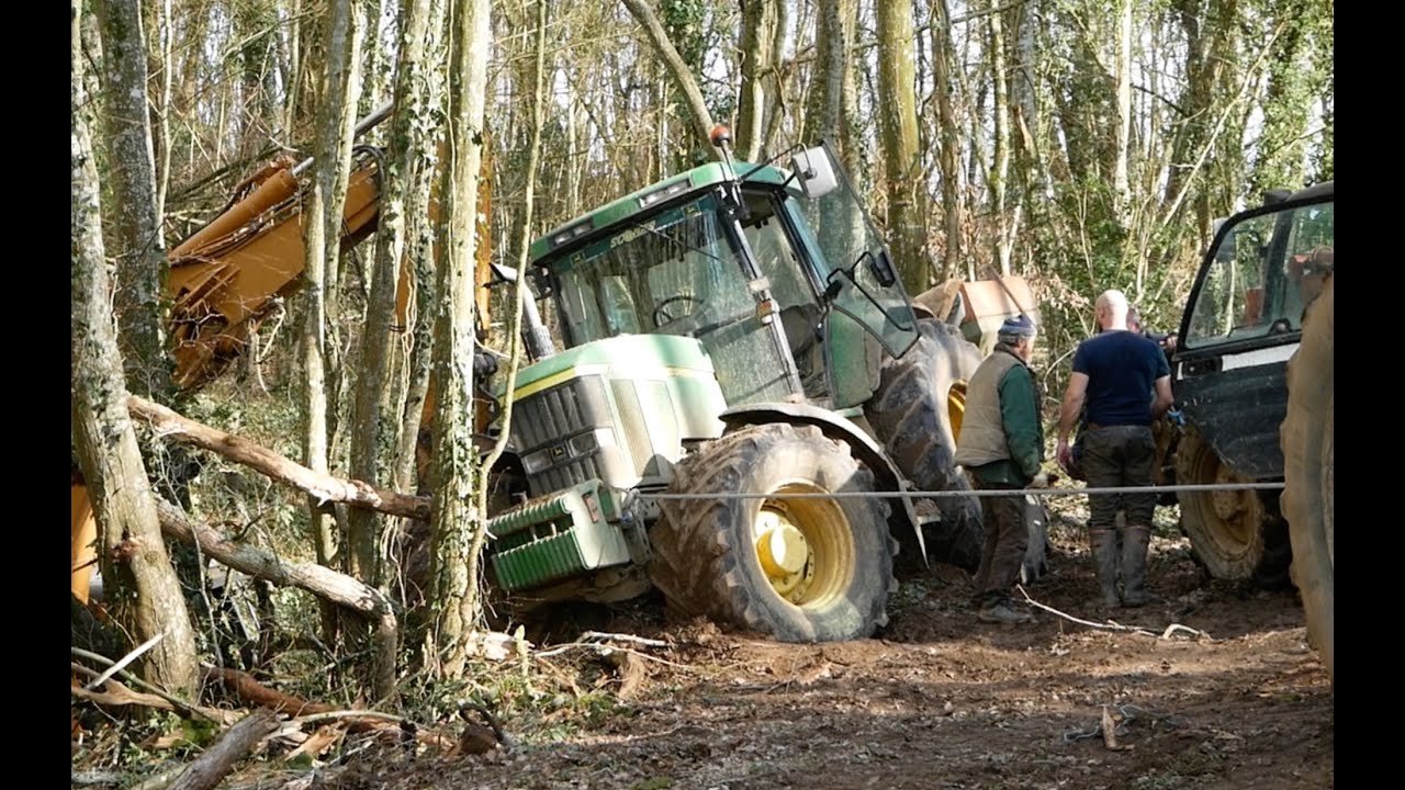 Sauvetage d'un John Deere 7710