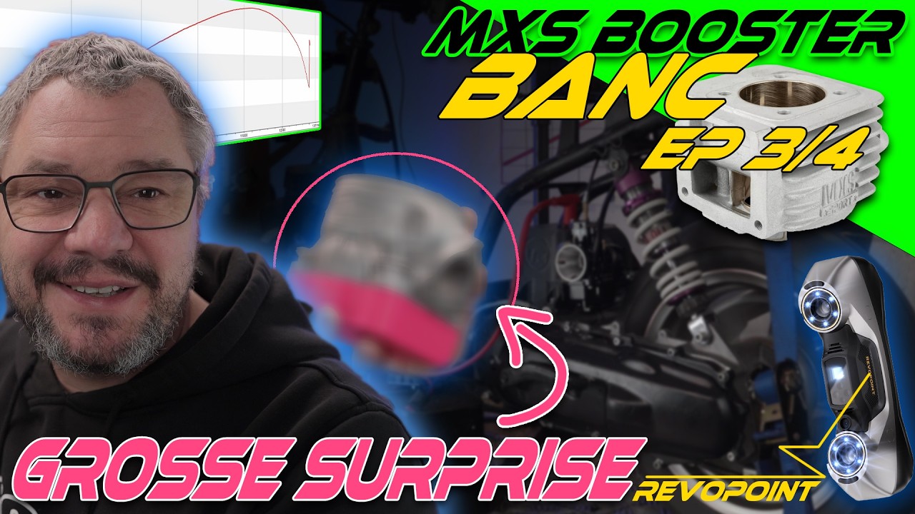 Booster MXS 78cc Ep 3/4 Le banc ! Revopoint metro X pro