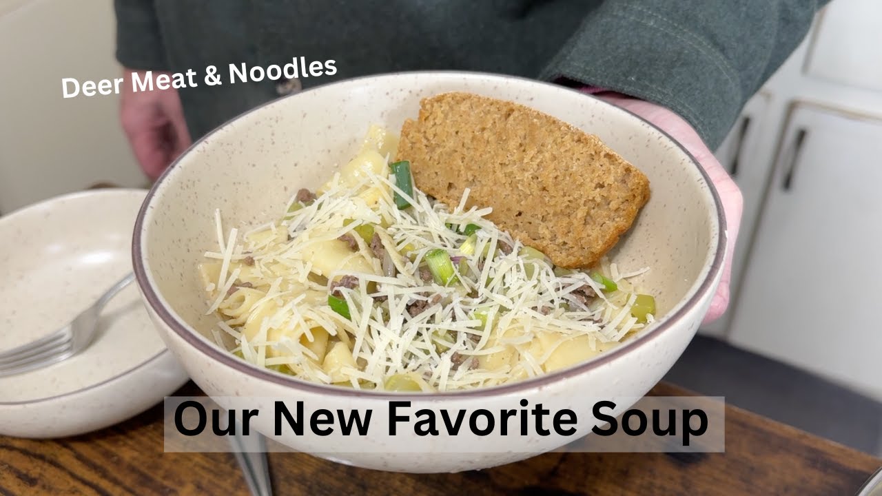 Our New Favorite Soup: Venison Noodle Soup - So Easy & So Good!