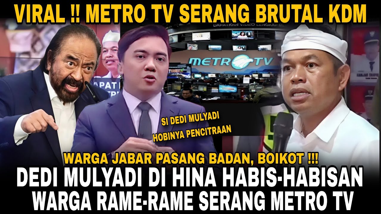 WARGA RAME-RAME SERANG METRO TV!! BUNTUT HINA BRUTAL GUBERNUR KDM  !! BOIKOT