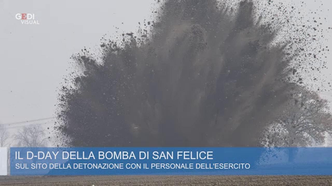 Bomba a San Felice, l'esplosione dopo 74 anni