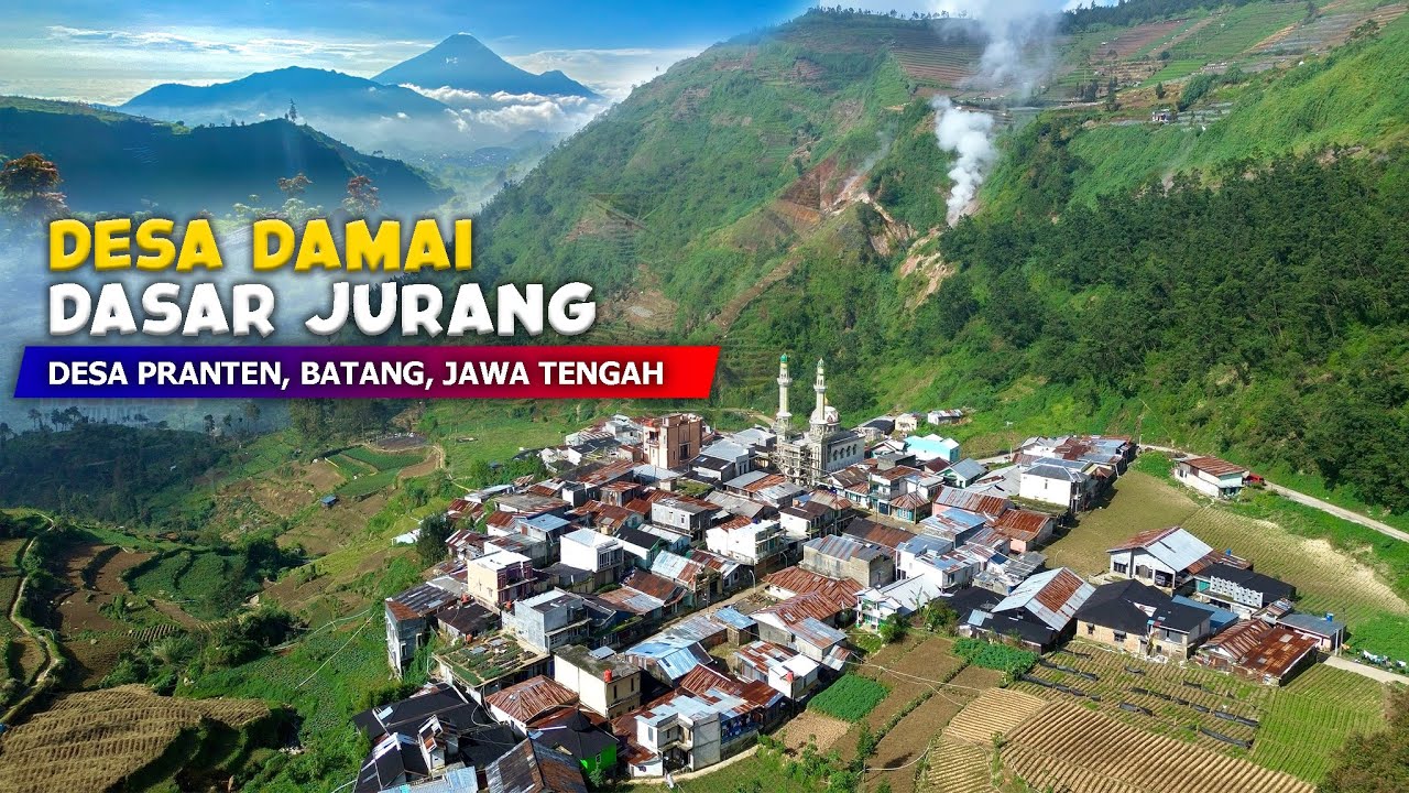 DESA DAMAI DASAR JURANG !! Pemandangan Alam Dieng Pletau - Cerita Desa Pranten, Batang, Jawa Tengah