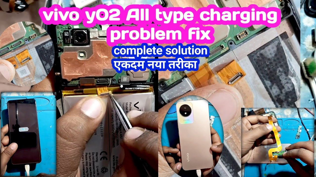 Vivo y02 charging problem || vivo y02t charging problem fix || vivo y02 charging flex short
