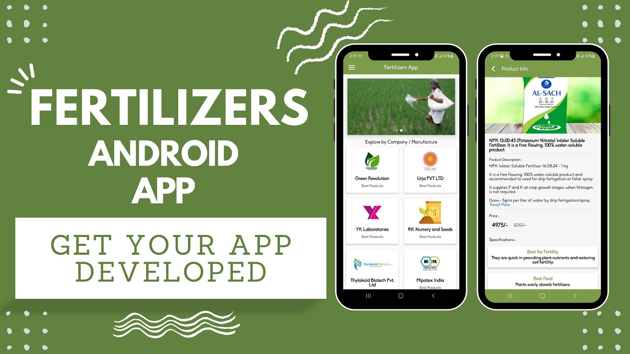Develop Fertilizers Android App | Fertilizer & Agriculture apps | Android App Development | Rappid