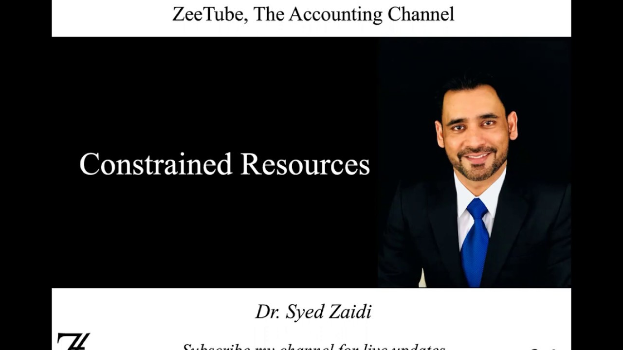 Constrained/Scarce Resource (Production Bottleneck)